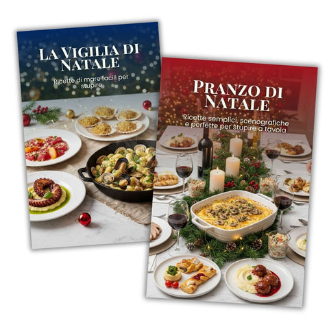 Ricette di Natale – 2 Ebook, 37 Piatti Facili ed Eleganti + 6 Menù Completi