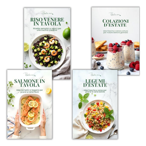 Estate in Cucina: 4 Ebook con 60+ Ricette Sane e Veloci